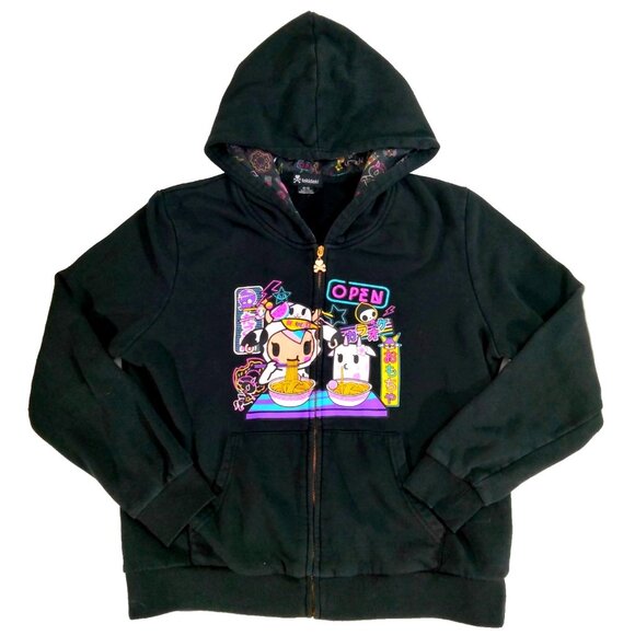 Tokidoki Hoodie XL Graphic Streetwear Scene Emo Y2K Kawaii Rare Moofia Unicorn - Picture 1 of 6